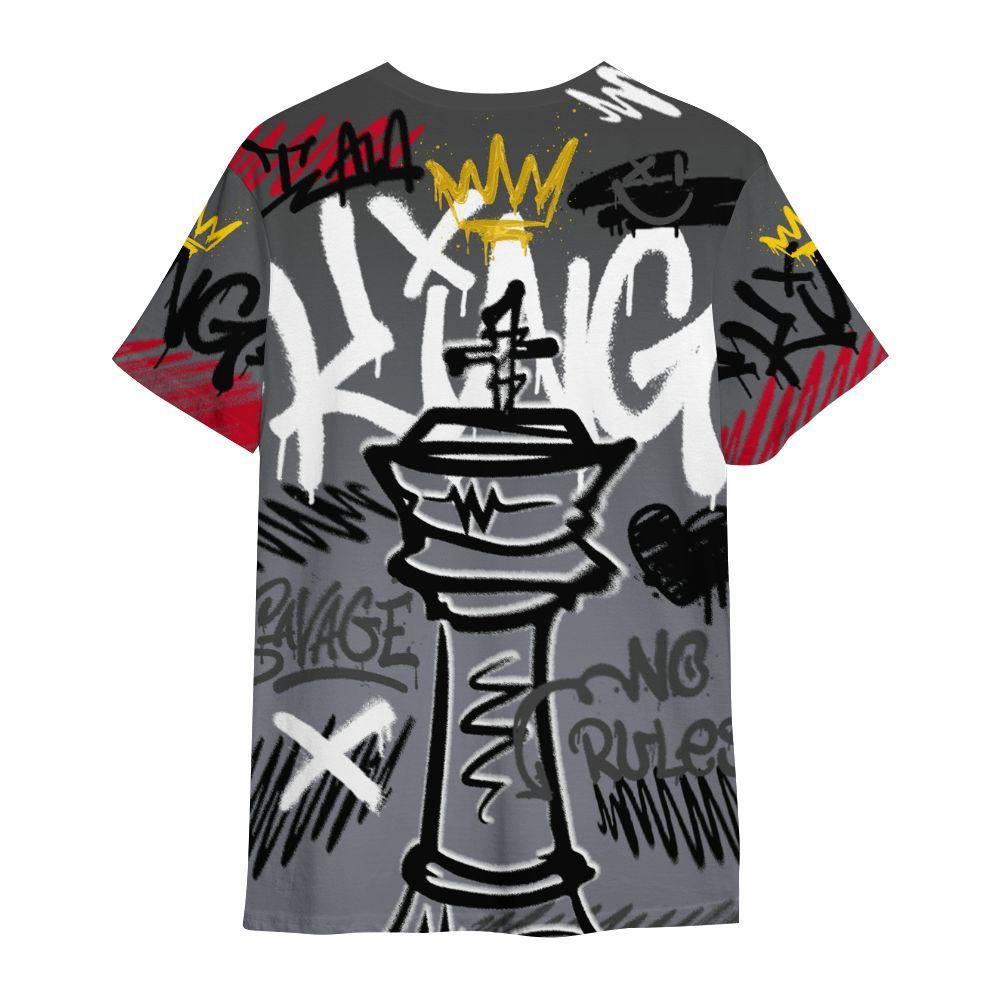 Shirt To Match Retro Black Flint 13s - Street King Chess Streetwear All Over Print