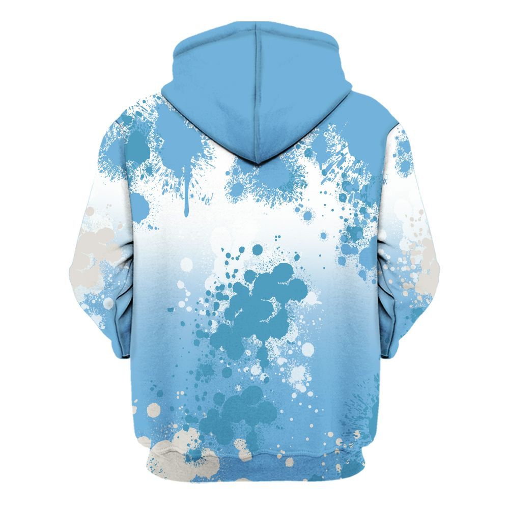 Hoodie To Match SB Dunk Low University Blue - Trust No One Scary All Over Print