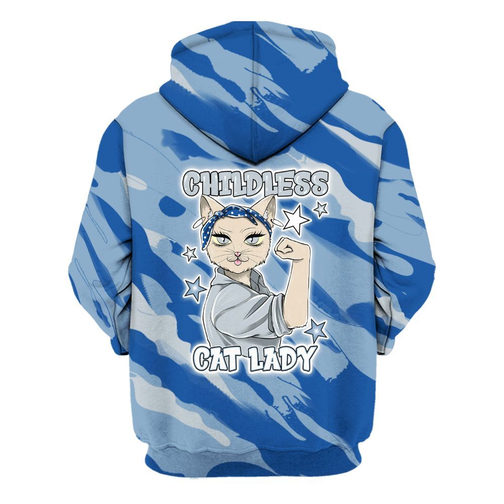 Hoodie To Match Low Space Jam 11s - Childless Kat Lady All Over Print