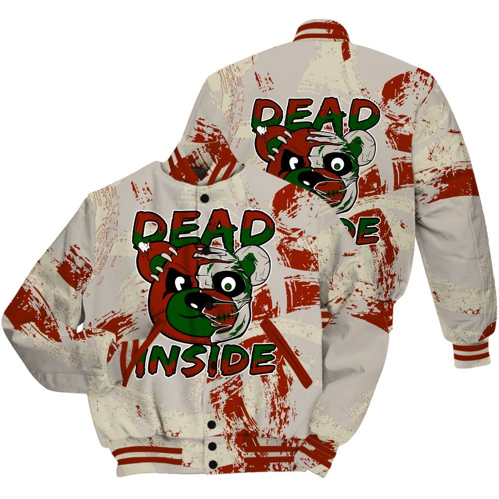 Varsity Jacket To Match El Grito 5s Shirt - Lifeless Bear Circle Slpash All Over Print