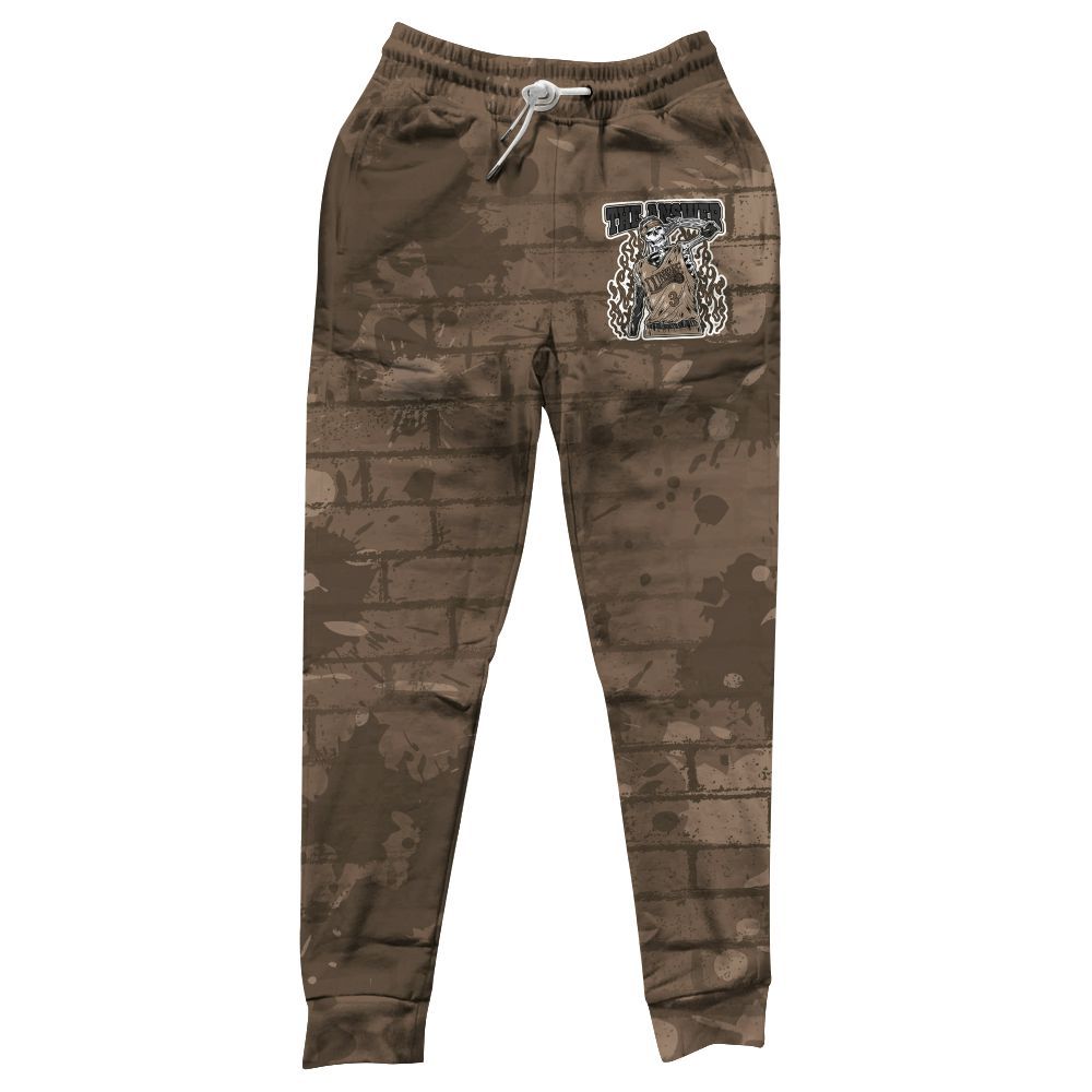Sweatpant To Match Dark Mocha Jack - Allen Answer Skeleton Brick All Over Print