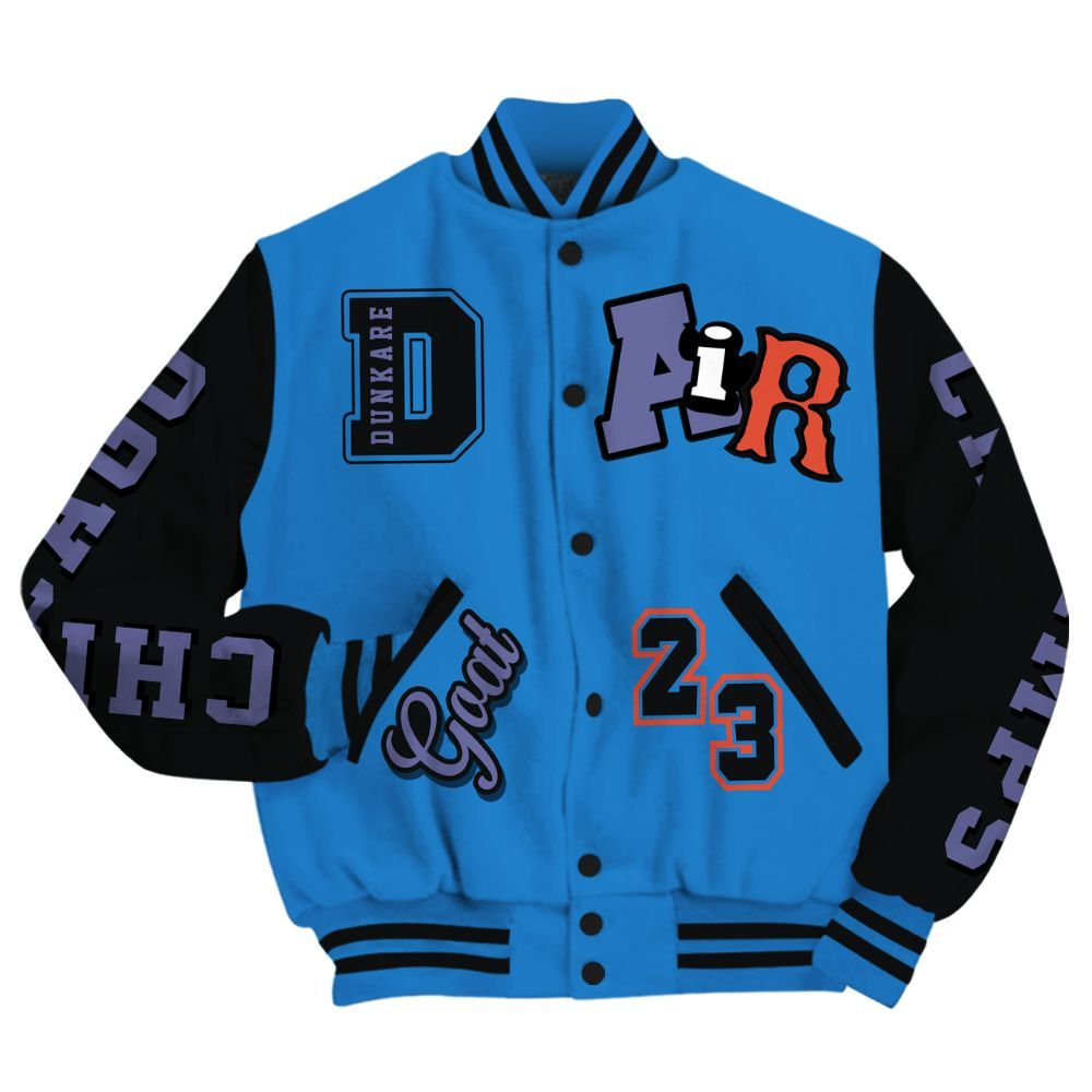 Varsity Jacket To Match Hi-Res Blue 700s - AIR Number 23 GOAT All Over Print