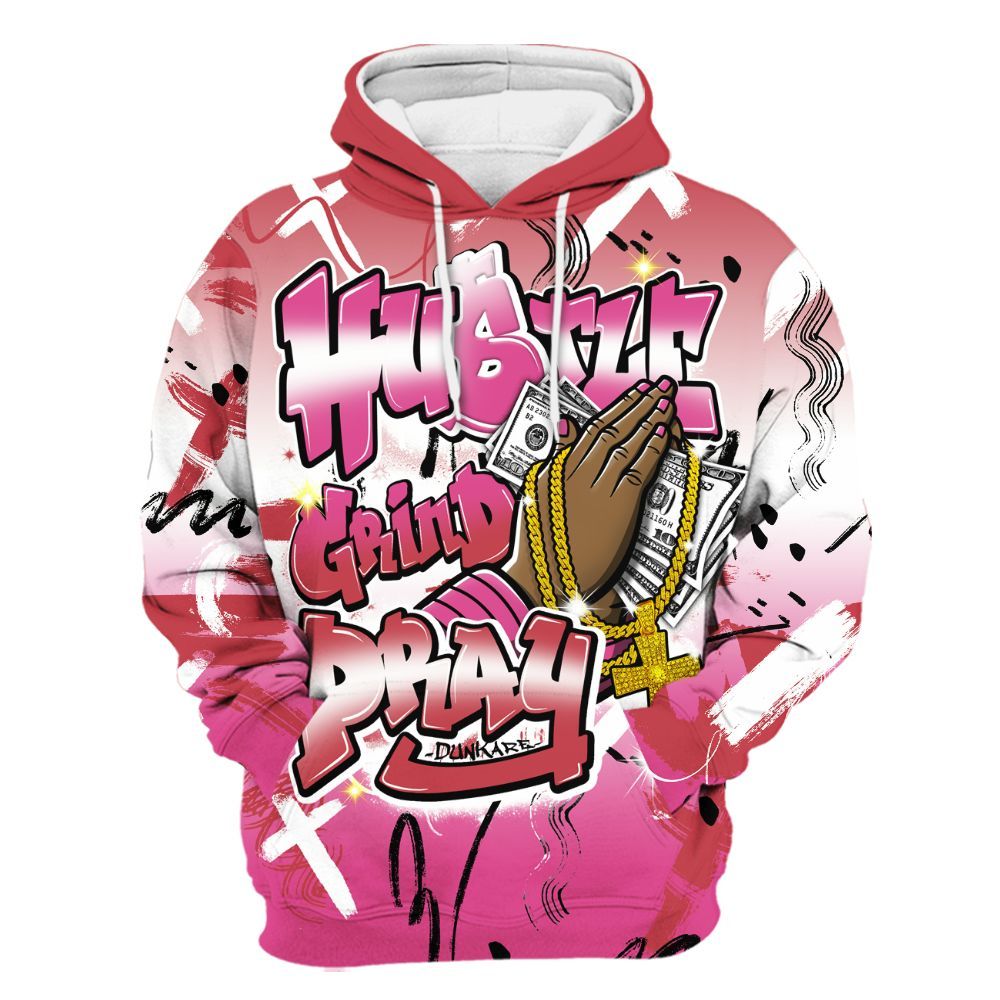 Hoodie To Match KD 4 Aunt Pearl - Money Hustle Grind Pray All Over Print