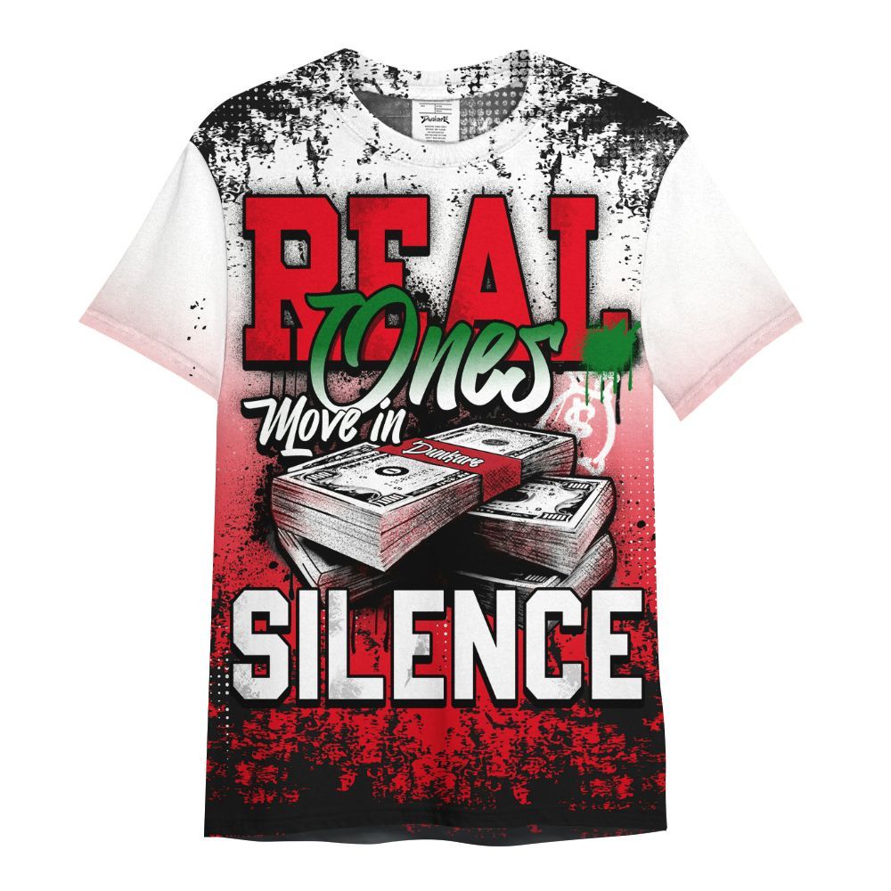 Shirt To Match Chicago 13s - Move In Silence Money Street Retro All Over Print