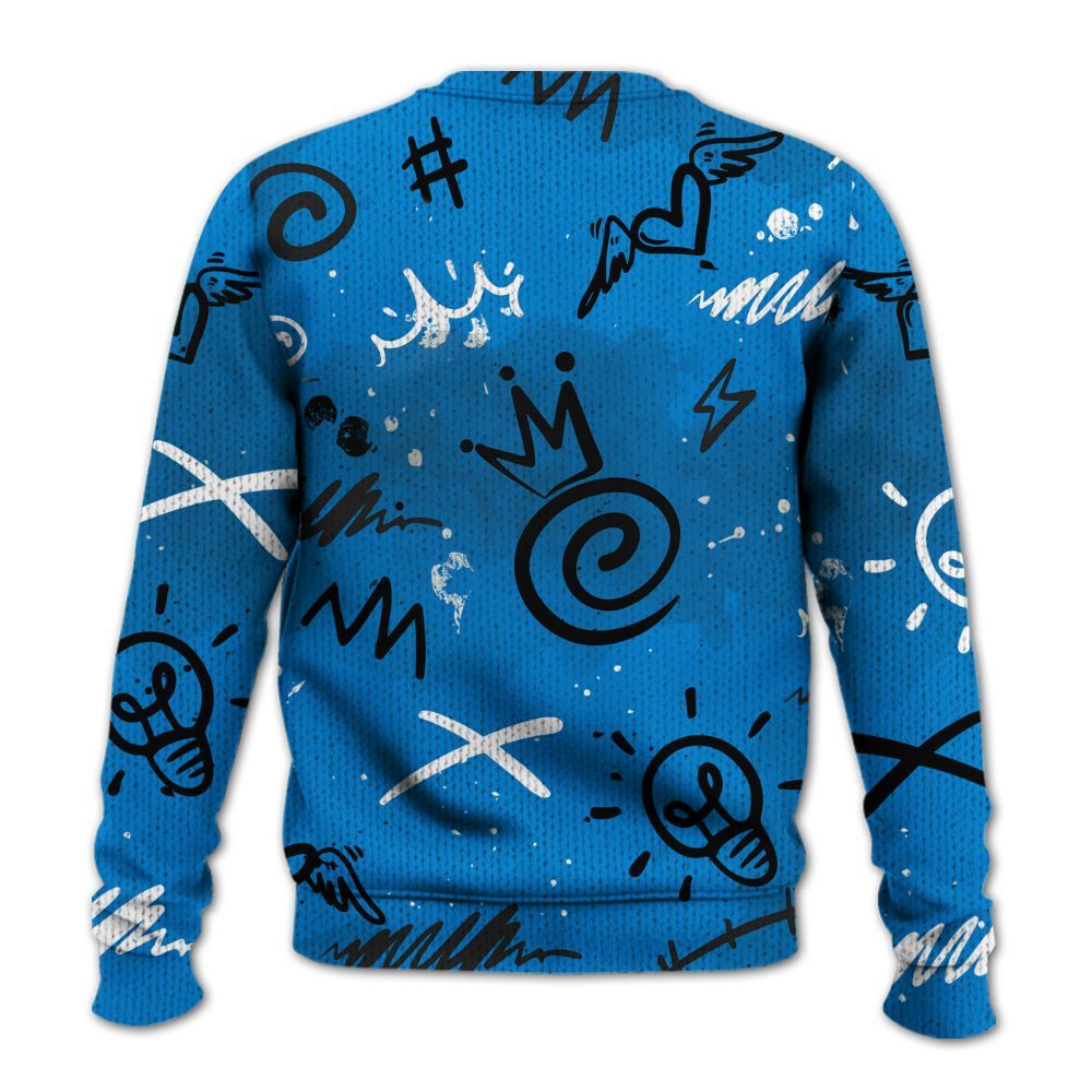 Sweater To Match High OG FragmentxULA White Black 1s - Drip Been Di2ferent Graphic