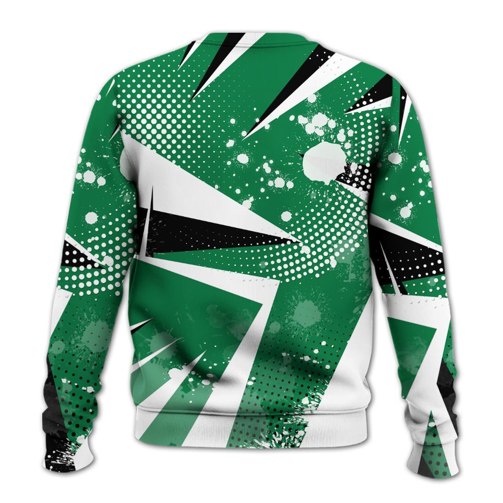 Sweatshirt To Match Pine Green 13s - Poly Trust No One Dripping All Over Print