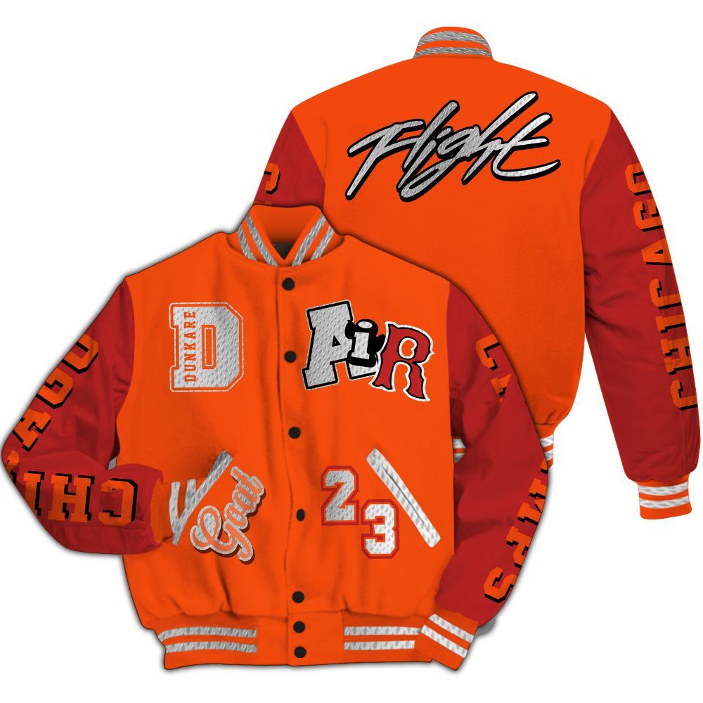 Varsity Jacket To Match Kobe 6 Protro Total Orange - AIR Number 23 GOAT All Over Print