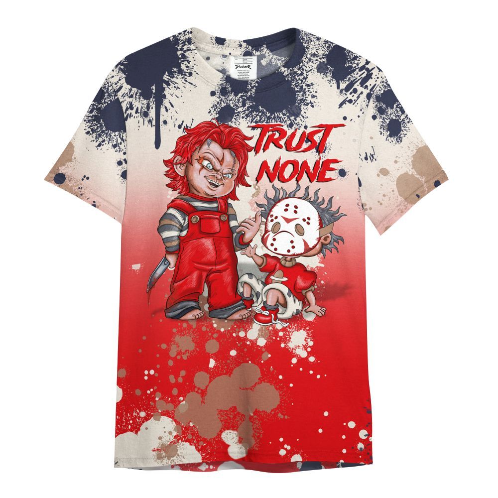 Shirt To Match Low OG Howard University 1s - Trust No One Scary All Over Print