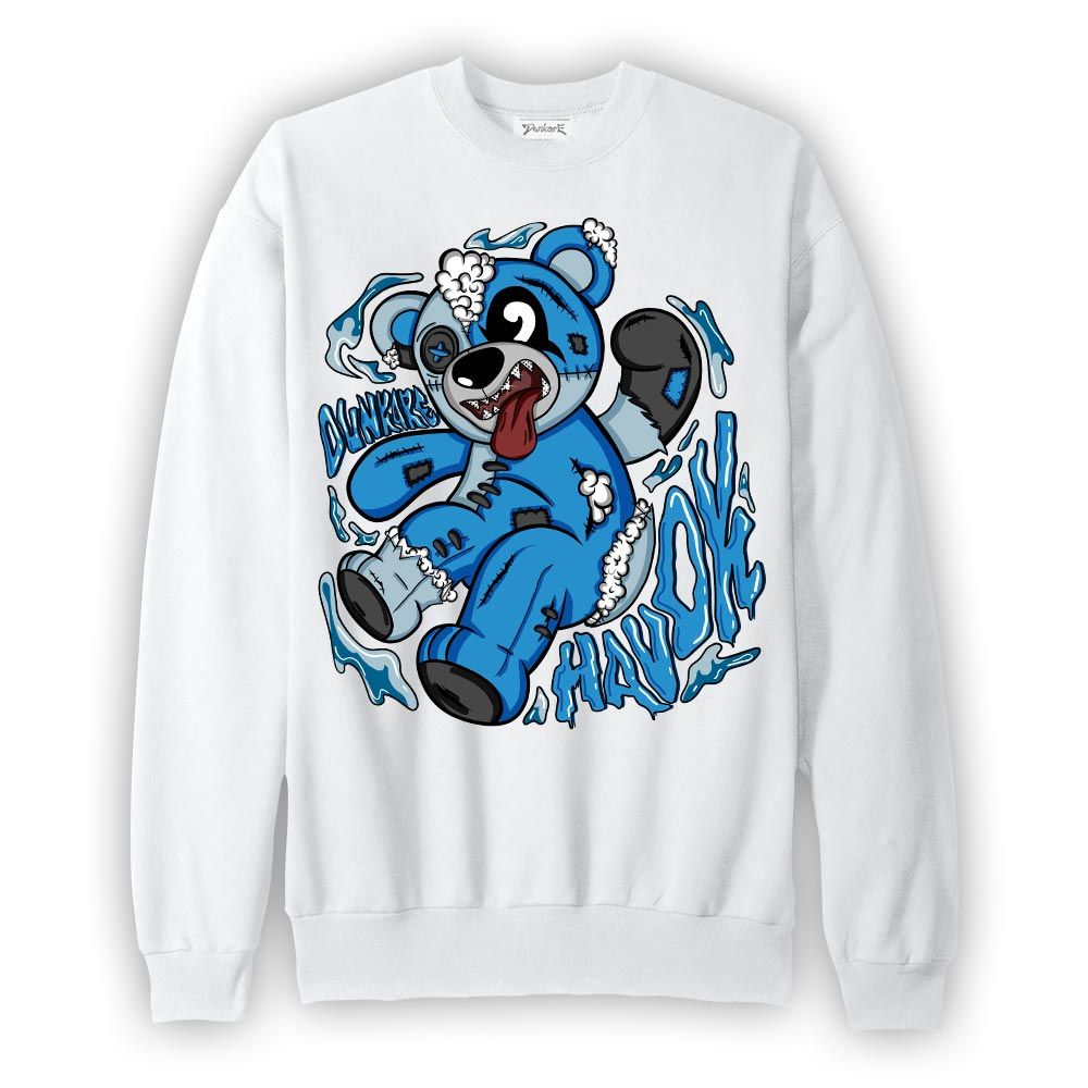 Sweatshirt To match Powder Blue 9s Sweatshirt - Havok Bear Graphic