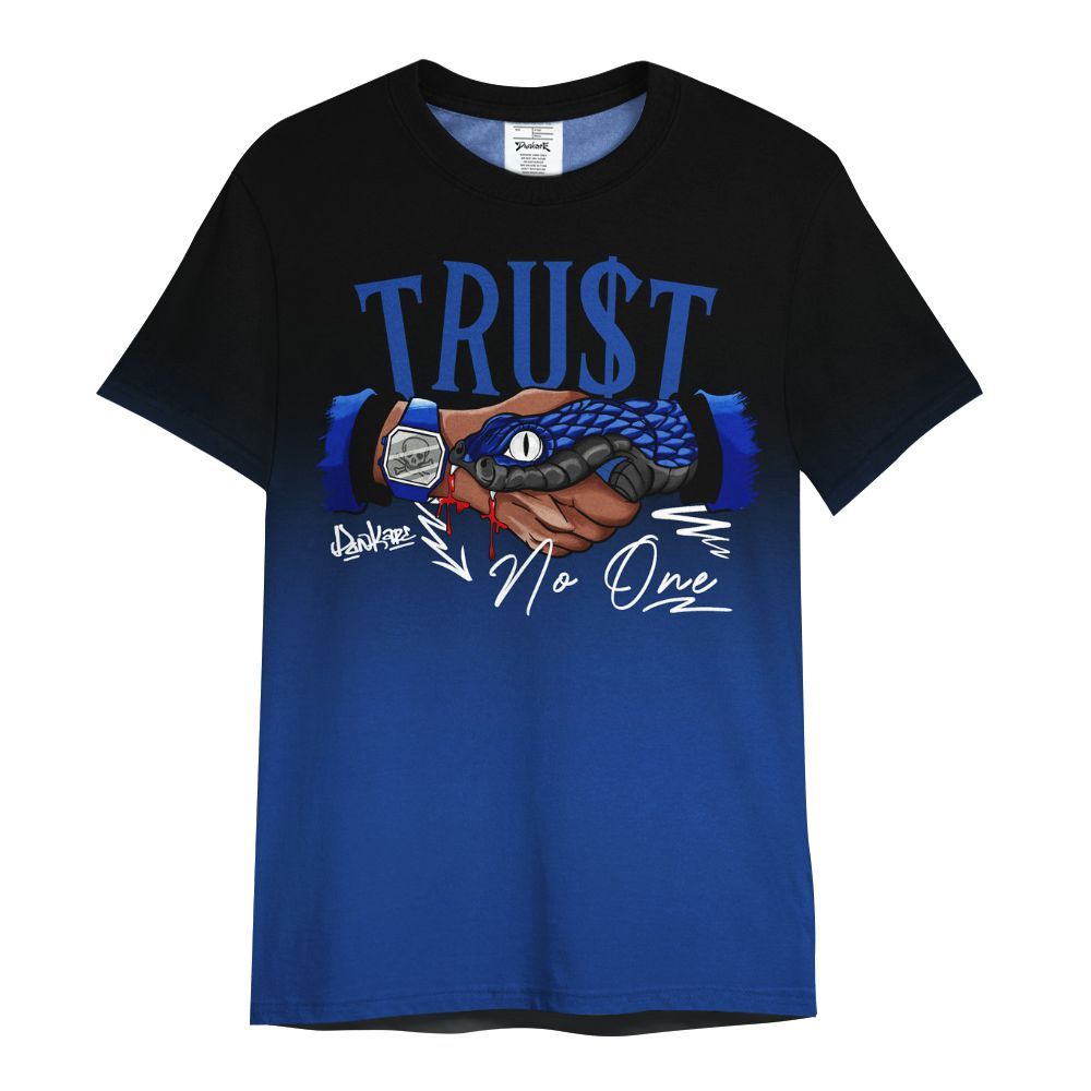 Shirt To Match Air Foamposite One Royal - Snake Trust No One Drip All Over Print
