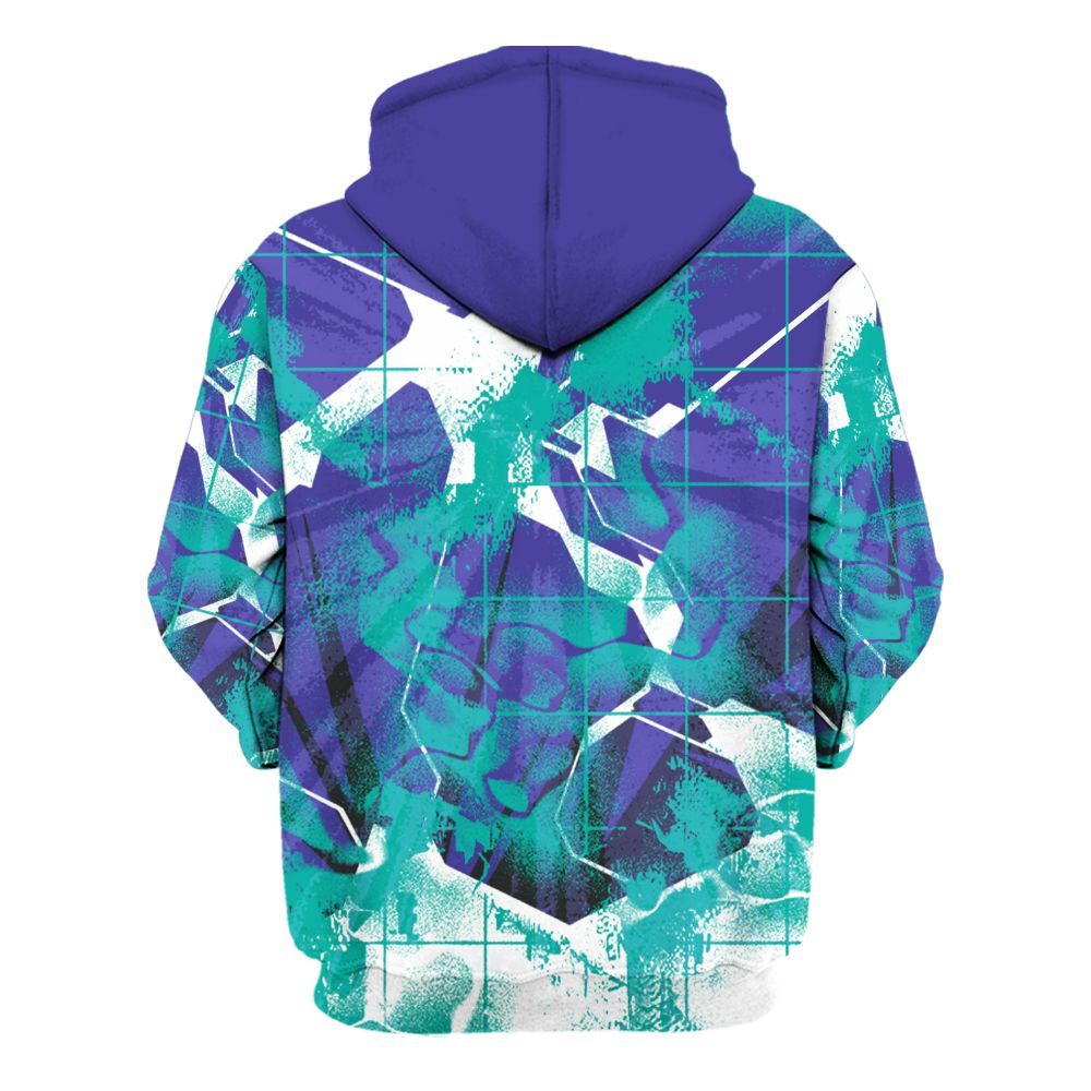 Hoodie To Match Retro Grape 5s - God Blessed All Over Print