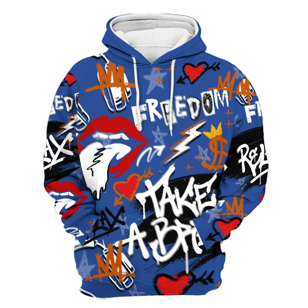 Hoodie To Match Palermo GS League - Take Break Freedom Graffiti Streetwear All Over Print