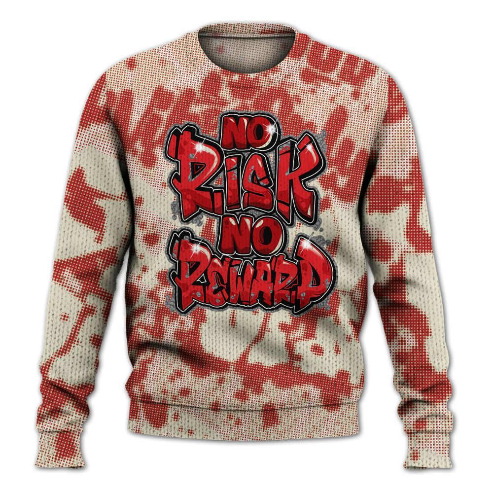 Knitted Sweater To Match Cement Grey 3s - No Risks No Reward Street