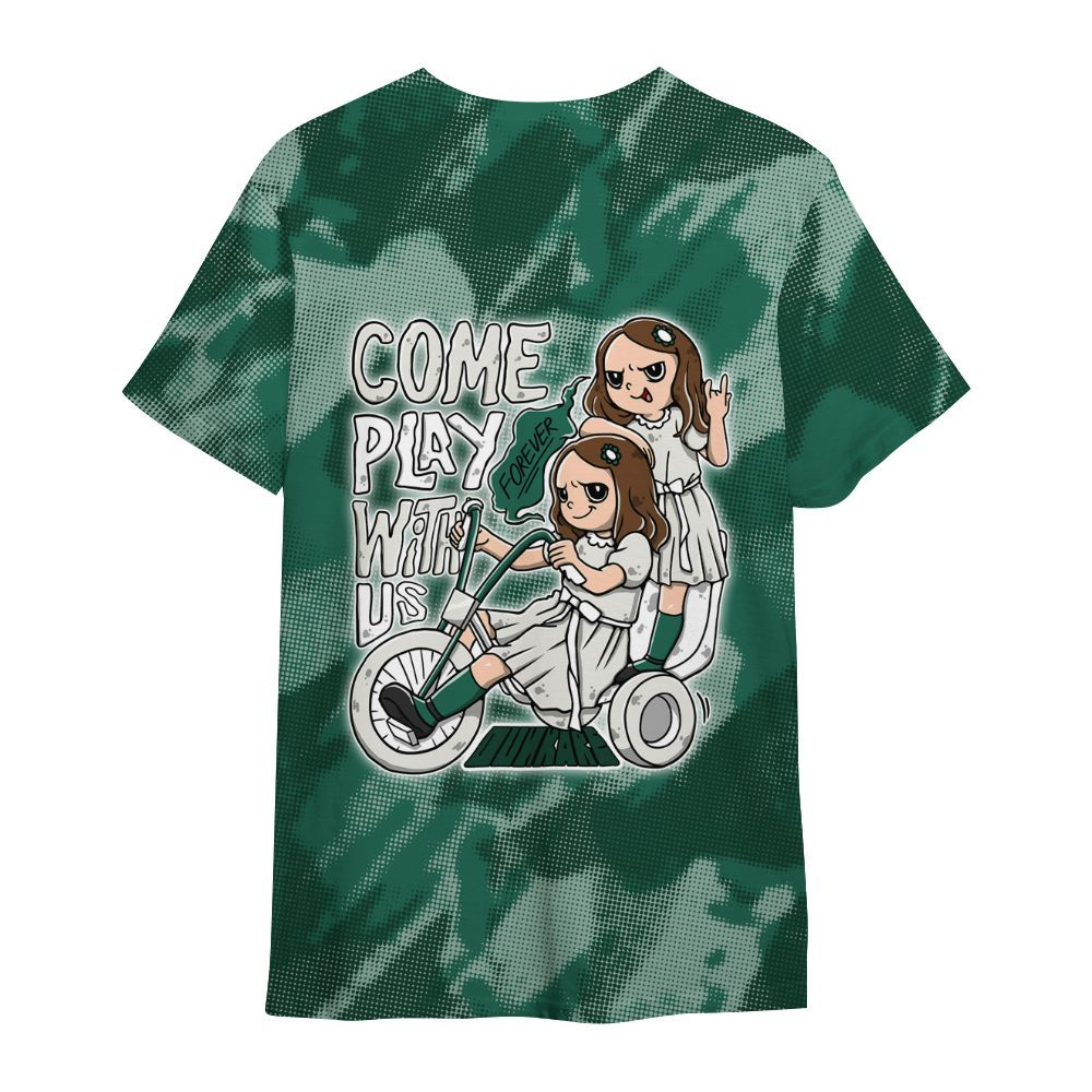 Shirt To Match Oxidized Green 4s - Come Hangout Halloween Abstract Halftone All Over Print