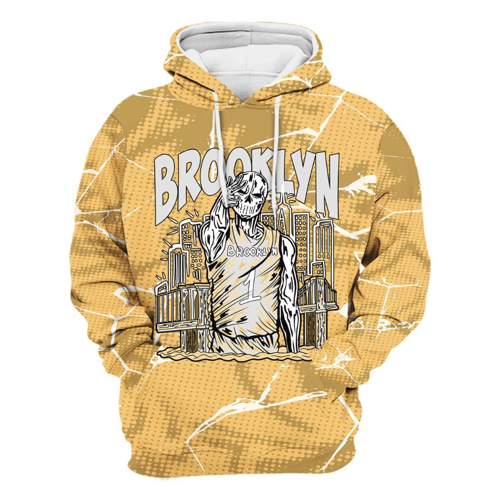 Hoodie To Match Craft Paris 6s - Brooklyn's Skeleton Crack All Over Print