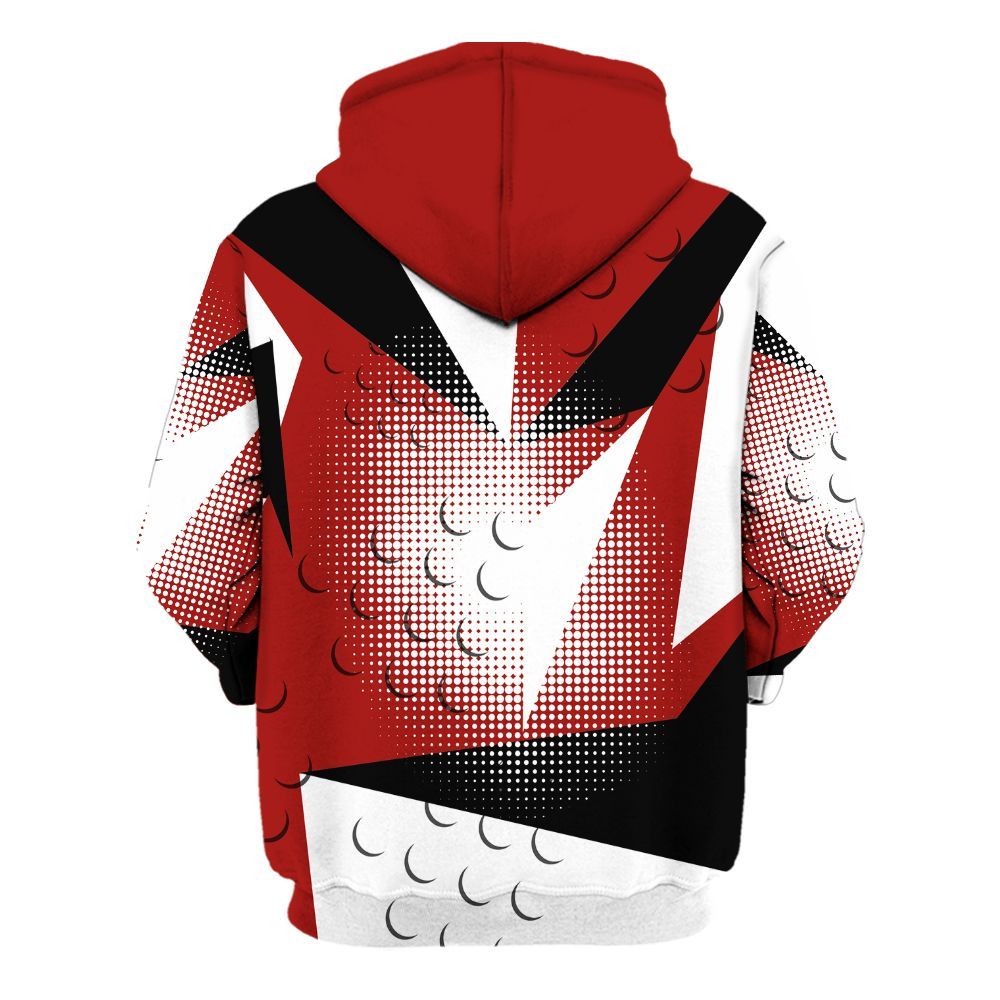 Hoodie To Match High OG Varsity Red 1s - Poly Custom Name Number 23 5s All Over Print