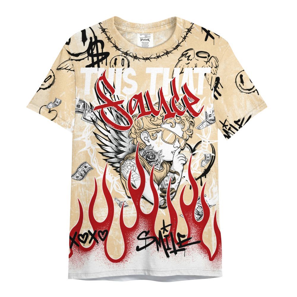 Shirt To Match Dunk Low Strawberry Waffle - This That Sauce Angel All Over Print