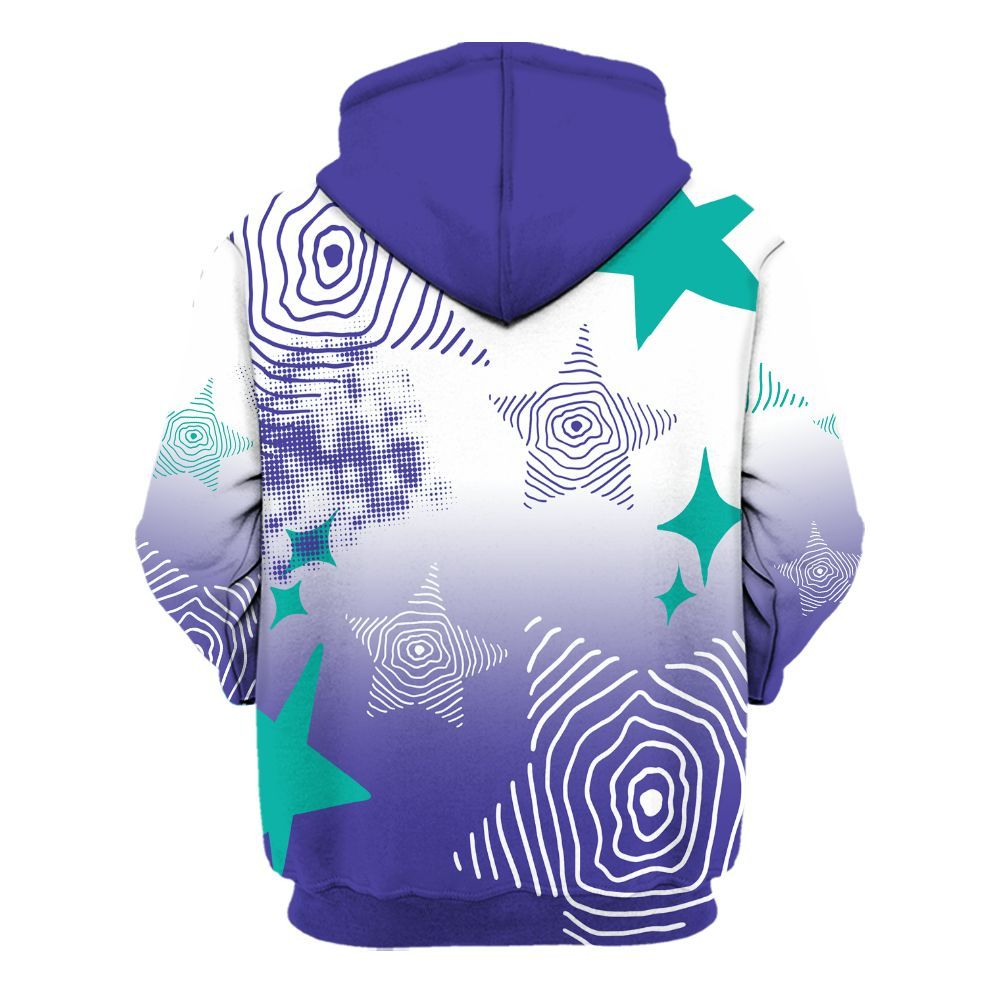 Hoodie To Match Retro Grape 5s - Sneakerz Girlz Unique Starz All Over Print