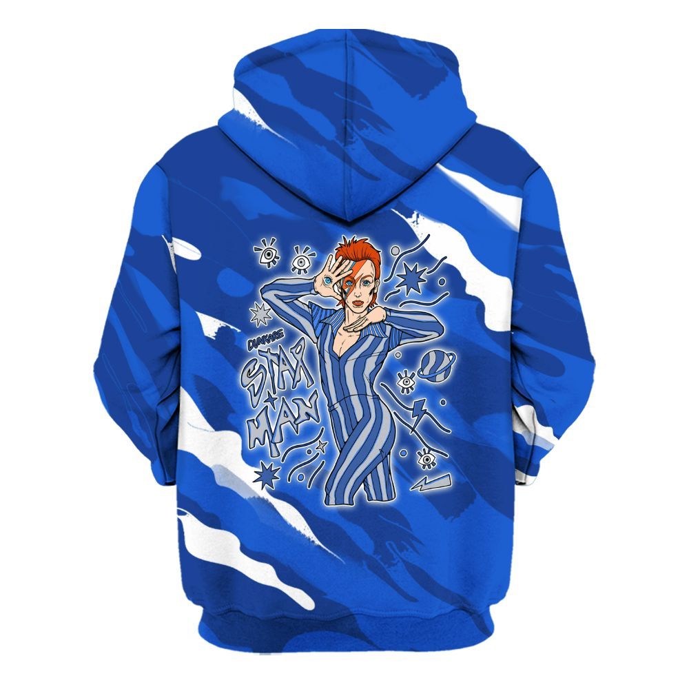 Hoodie To Match Air Foamposite One Royal - Starmans Graphics Colored All Over Print