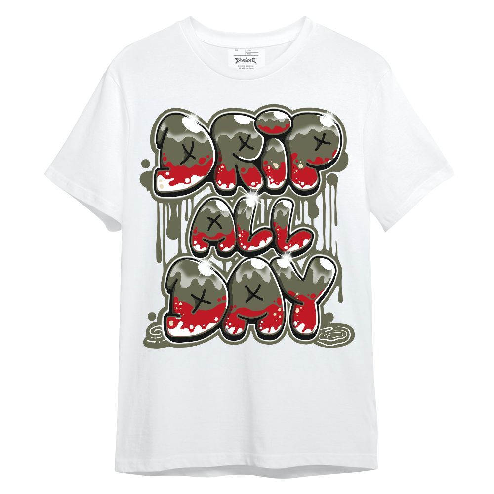 Shirt To Match Low OG Medium Olive 1s - DRIPPIN Days Graphic Unisex Shirt