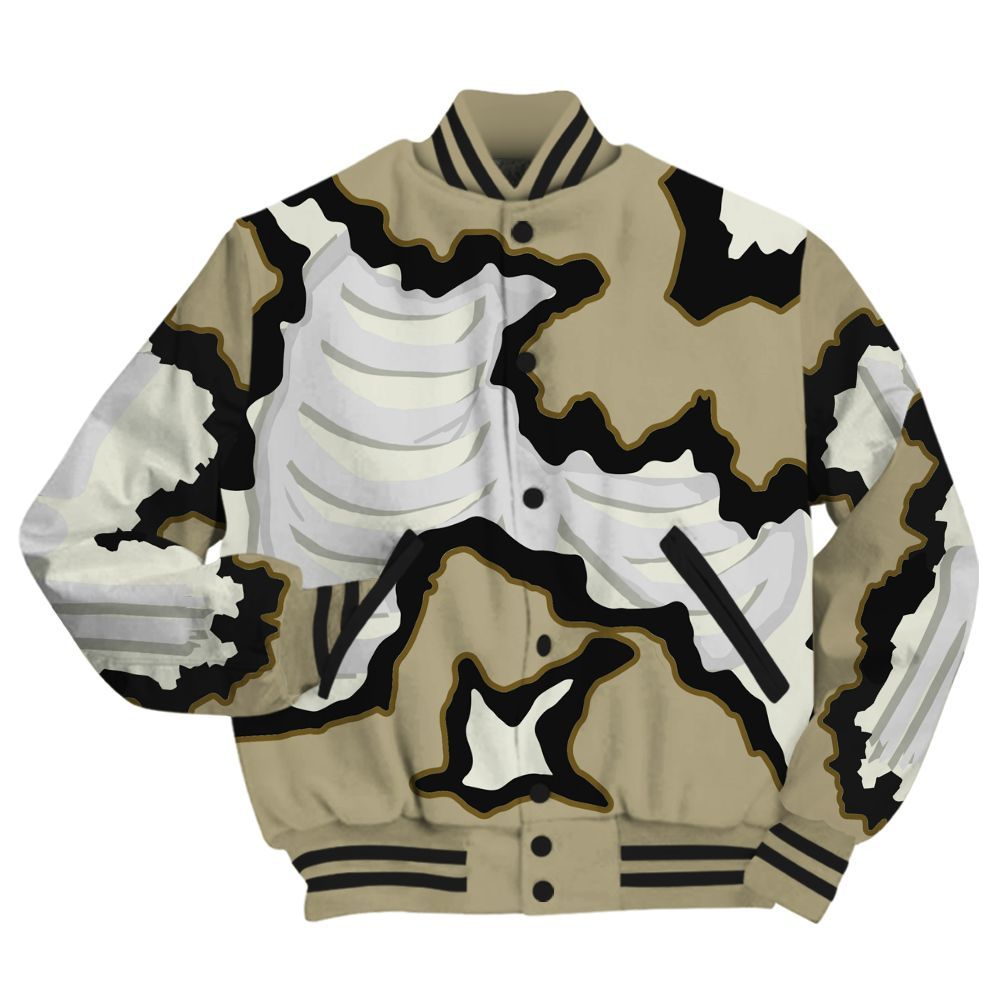 Varsity Jacket To Match Low OG Medium Olive 1s - Hard Feeling Graphic Heart Break All Over Print