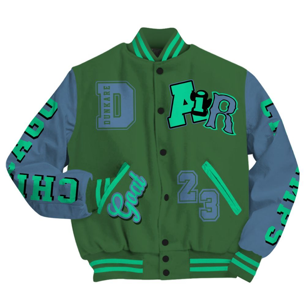 Varsity Jacket To Match Foamposite Pro Pine Green 2025 - AIR Number 23 GOAT All Over Print