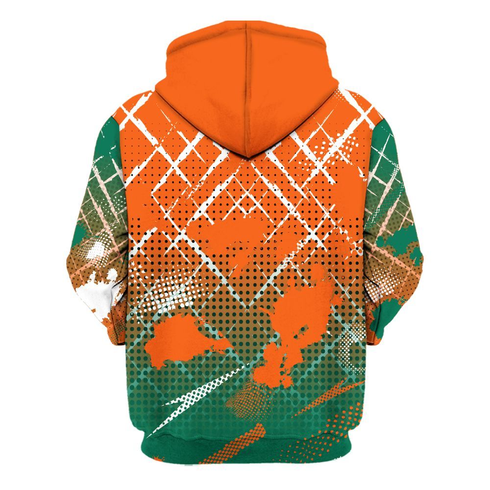 Hoodie To Match SoleFly Sail Gorge Green 3s - Halftone Stand Business Dripping All Over Print