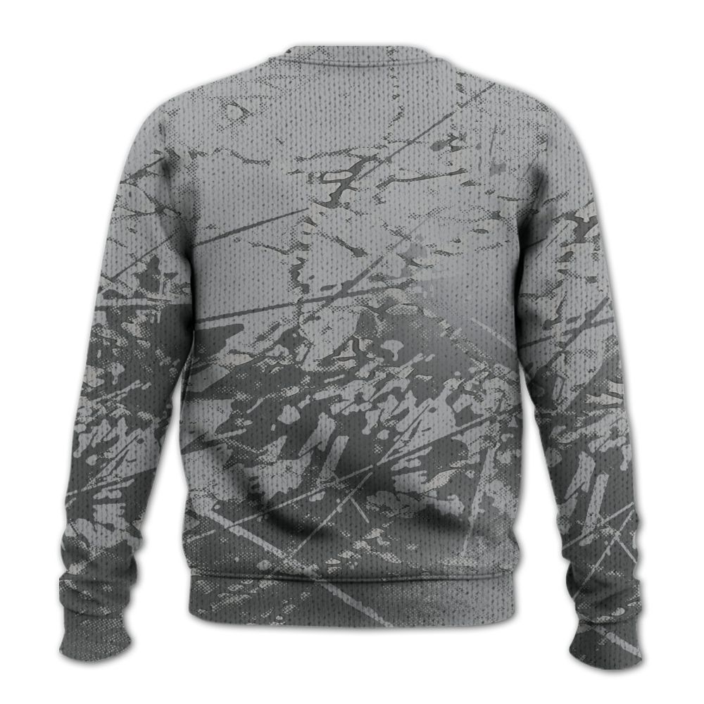 Knitted Sweater To Match Black Cement 3s - Self Make Skeleton Profound