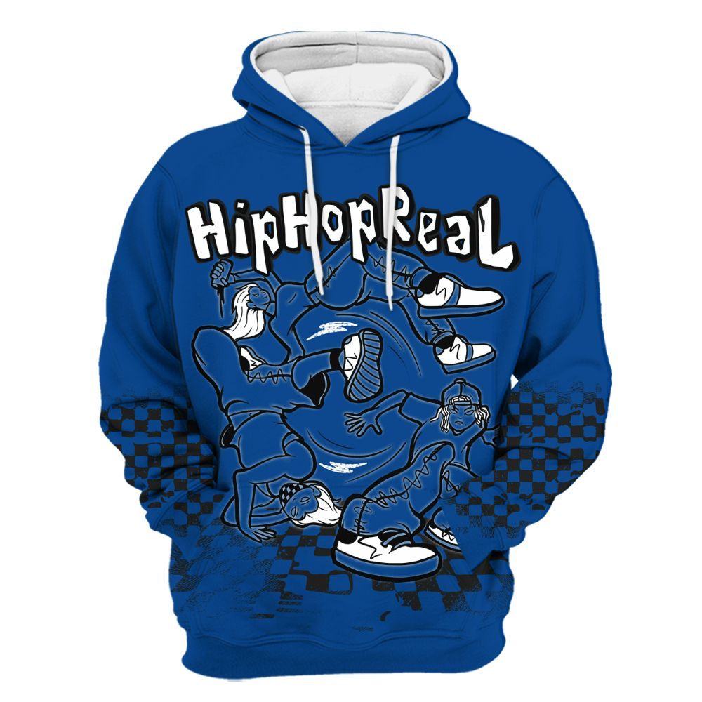 Hoodie To Match Low 85 Royal 1s - Feel Life Street Style All Over Print