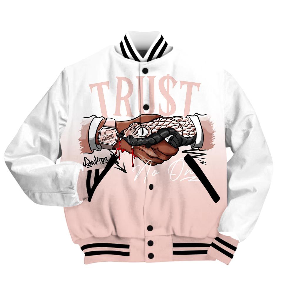 Varsity Jacket To Match Varsity Jacket Snake Trust No One Drip, Low Legend Pink 11s - To Match Sneaker Legend Pink 11s 2504 NCT
