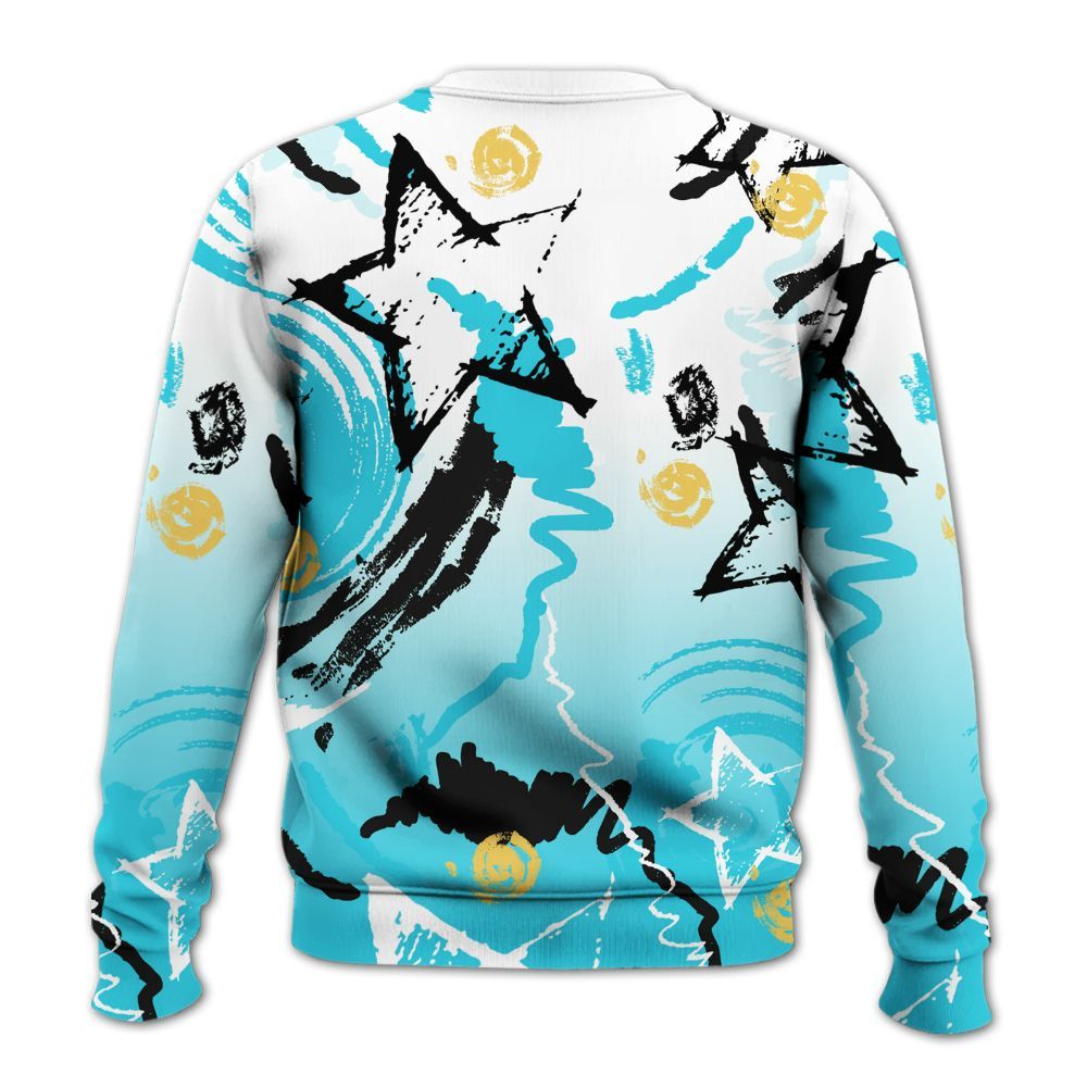 Sweatshirt To Match Retro Gamma Blue 11s - Grind Shine Later Drip All Over Print