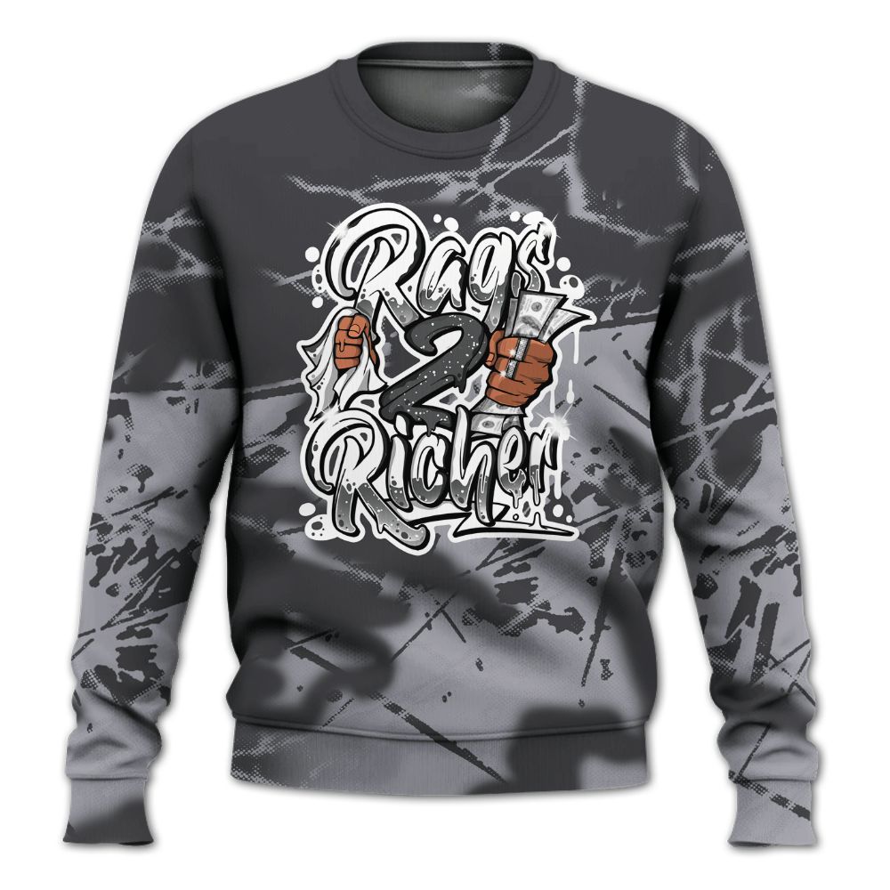 Sweatshirt To Match Fear 4s - Rag 2 Rich Graphic All Over Print