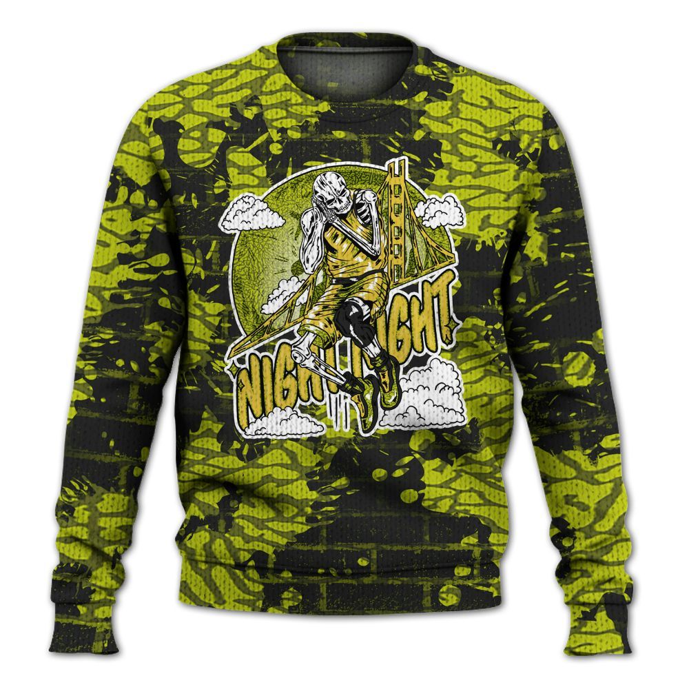 Knitted Sweater To Match Dunk Low QS Halloween Skull - Seeya Skeleton Brick