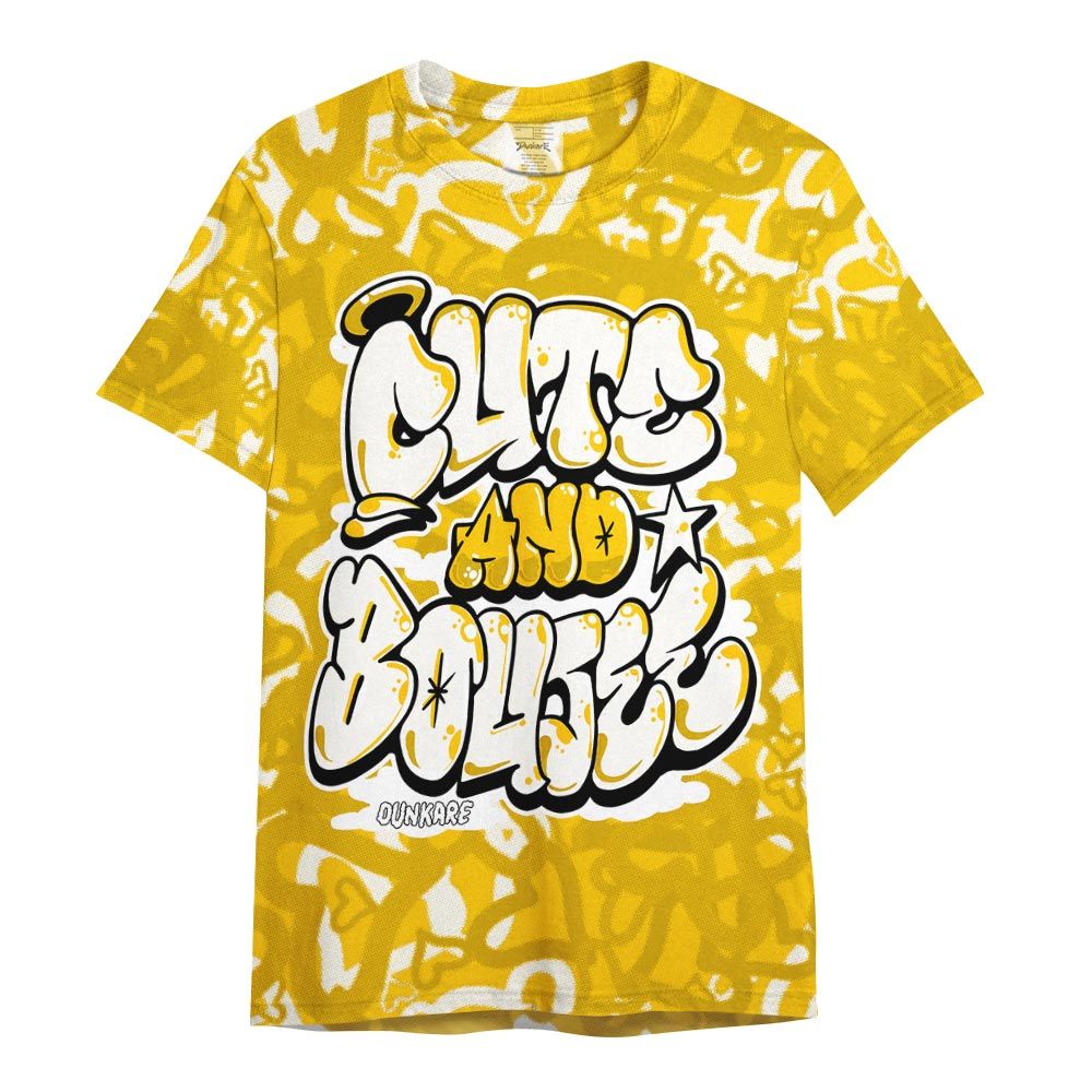 Shirt To Match Vivid Sulfur 4s - Cute And Boujee Graphic Heart Shirt Unisex