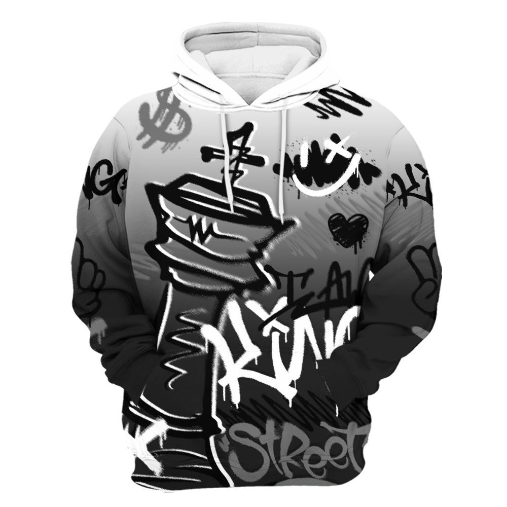 Hoodie To Match Black Cat NET 4s - Street King Chess Streetwear All Over Print