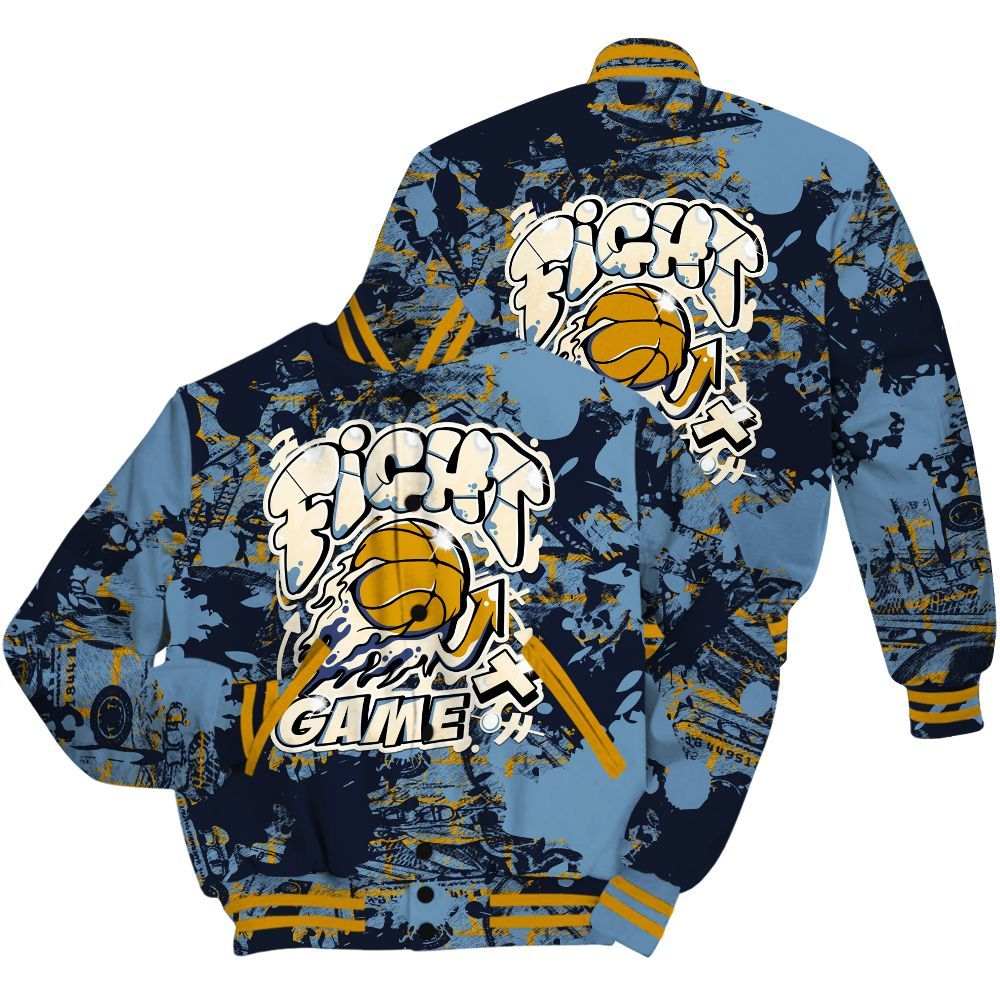 Varsity Jacket To Match High OG First In Flight 1s Shirt - Fighter Games Graphic Street Art All Over Print