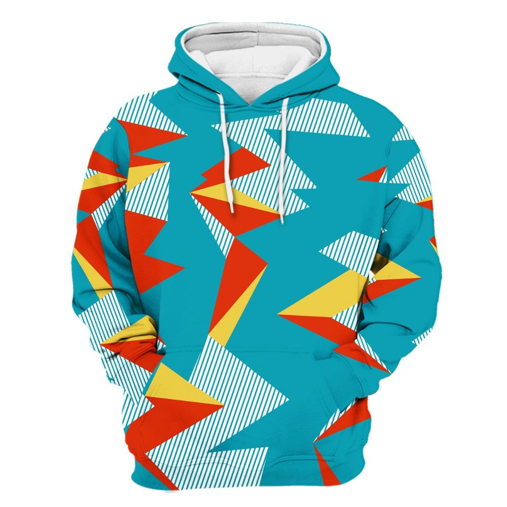 Hoodie To Match Dunk Low KD 17 N7 - Geometric Camouflage Pattern All Over Print