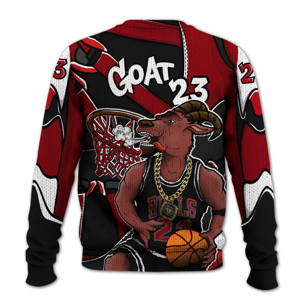 Sweater To Match Bred Velvet 11s - Number 23 Style 11s Graphic