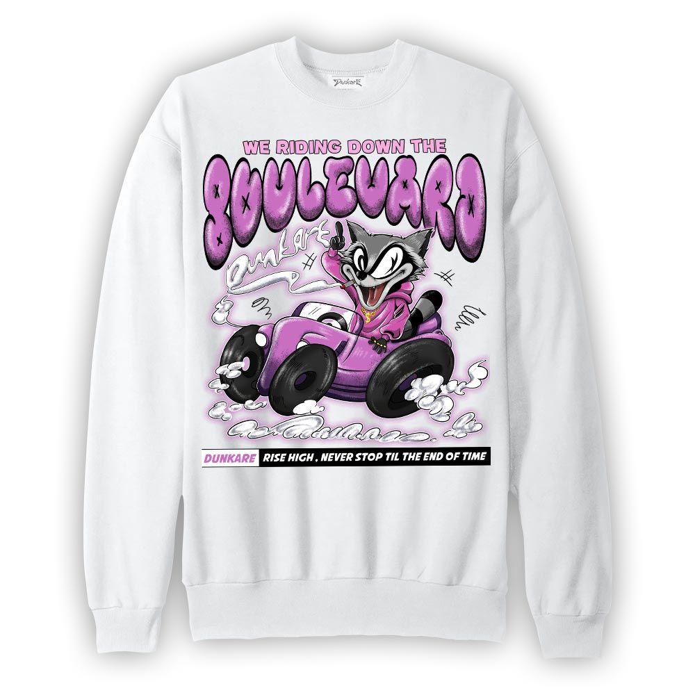 Sweatshirt To match Hyper Violet 4s Sweatshirt - We Riding Down Raccoon Graphic 1505 NMP