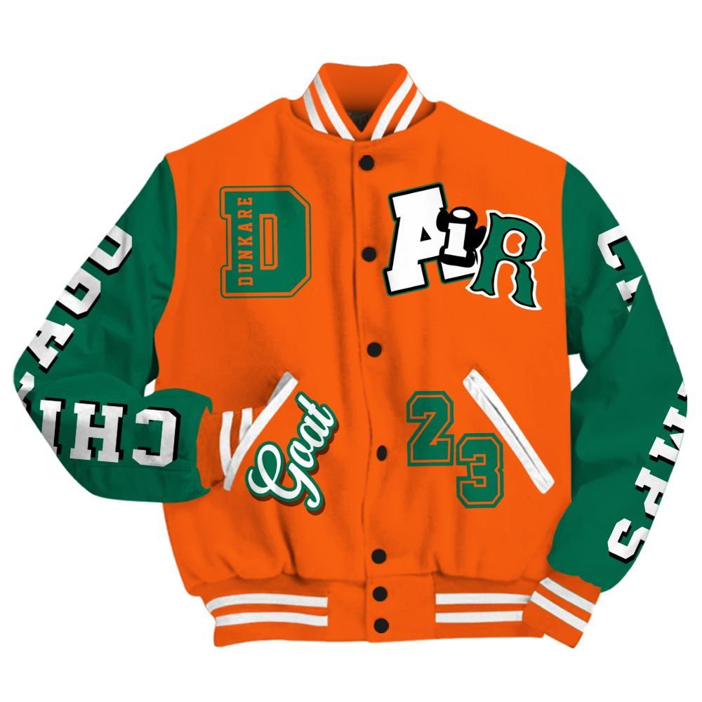 Varsity Jacket To Match SoleFly Sail Gorge Green 3s - AIR Number 23 GOAT All Over Print