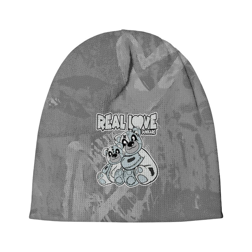 Beanie Hat To Match Black Wolf Grey 12s - Sincere Fondness Bear Graphic