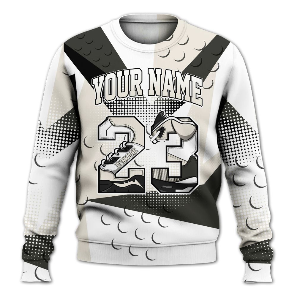 Sweatshirt To Match Air Max Plus Moonlight Swarovski - Poly Custom Name Number 23 5s All Over Print