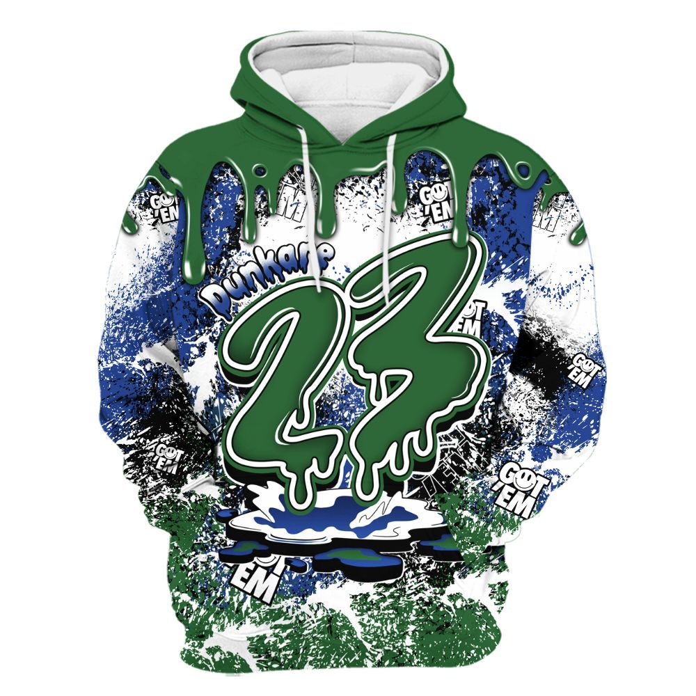 Hoodie To Match Dunk Low Tennis Classic - Dripping 23 Drip All Over Print