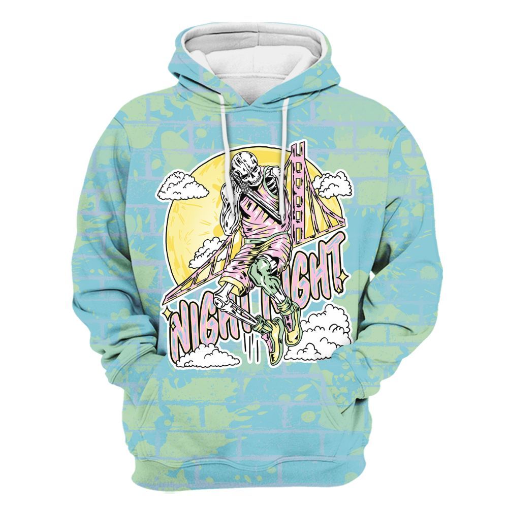 Hoodie To Match SB Dunk Low Visty - Seeya Skeleton Brick All Over Print