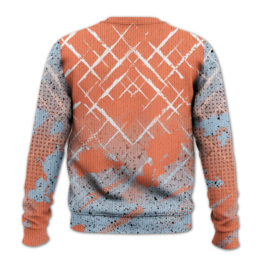 Knitted Sweater To Match DJ Khaled Crimson Bliss 5s - Halftone Stand Business Dripping