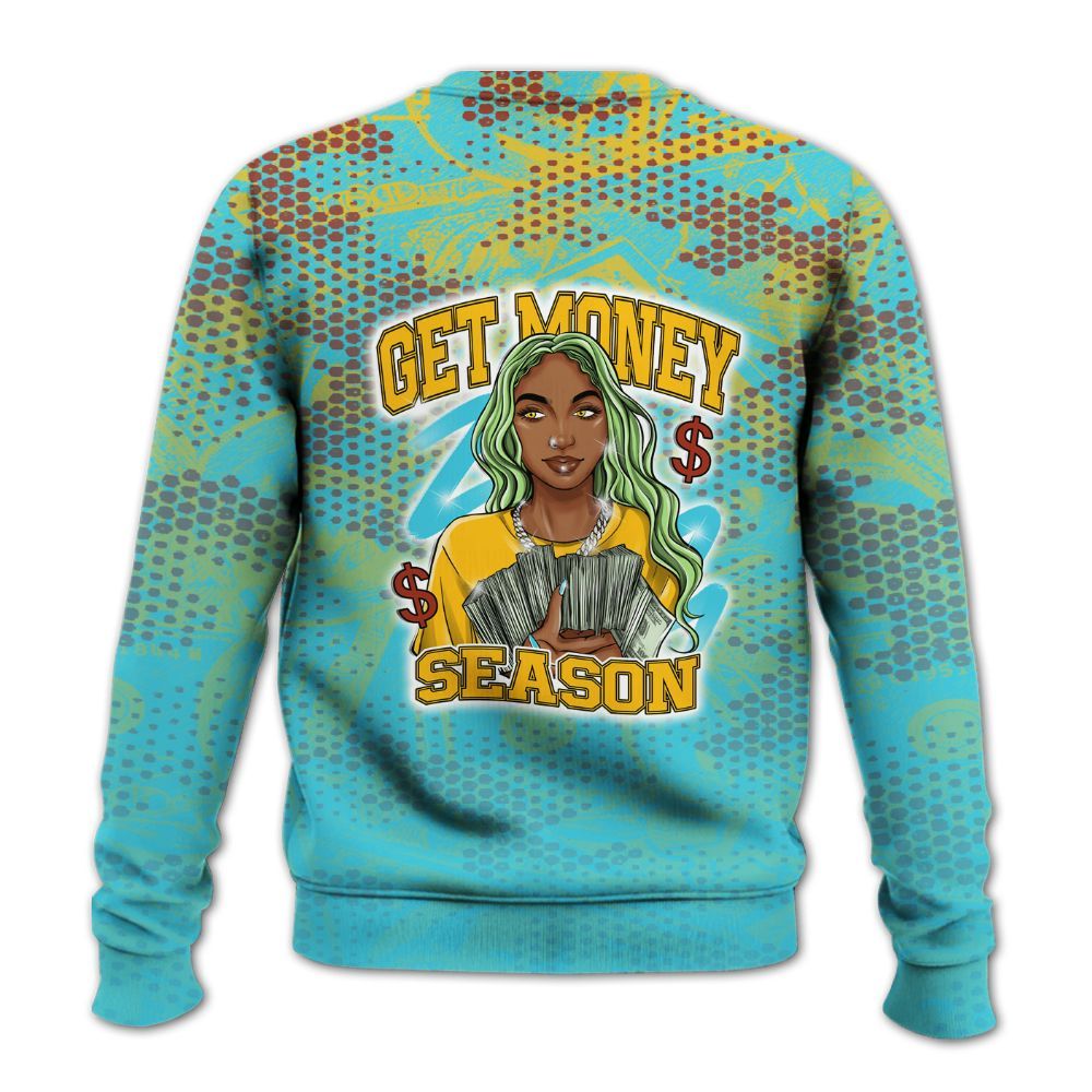 Sweatshirt To Match SB Dunk Di'Orr Greenwood - Get Moneys Season Banknote All Over Print