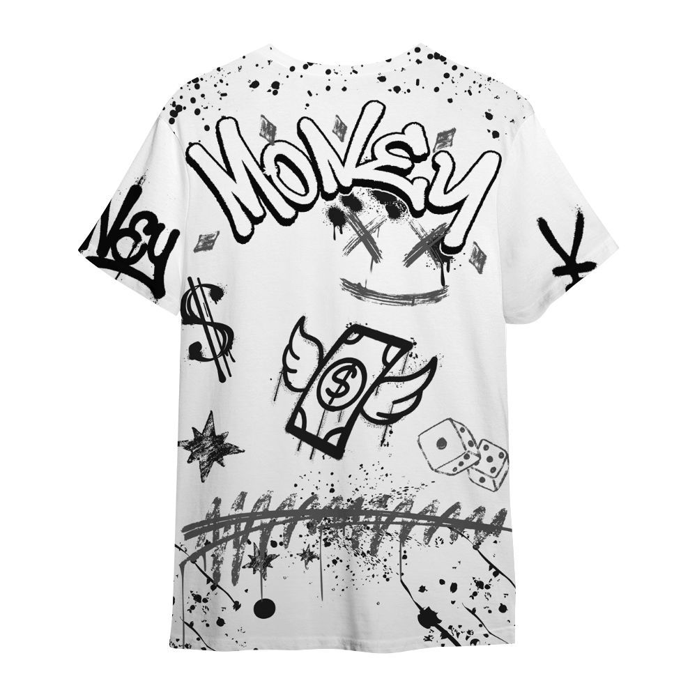 Shirt To Match Low Black Pack 14s - Everybody Paid In Full Crayon All Over Print