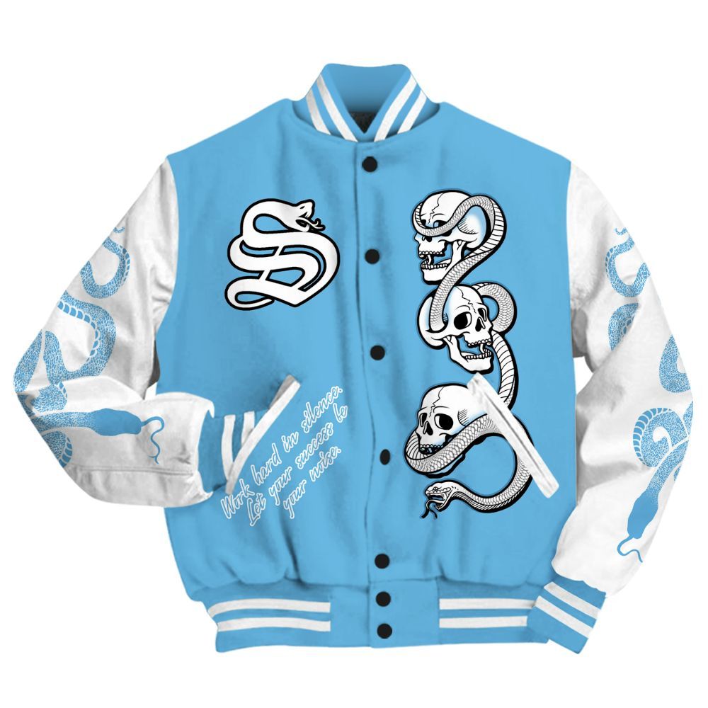 Varsity Jacket To Match Melo 12s - Snake Move In Silence All Over Print