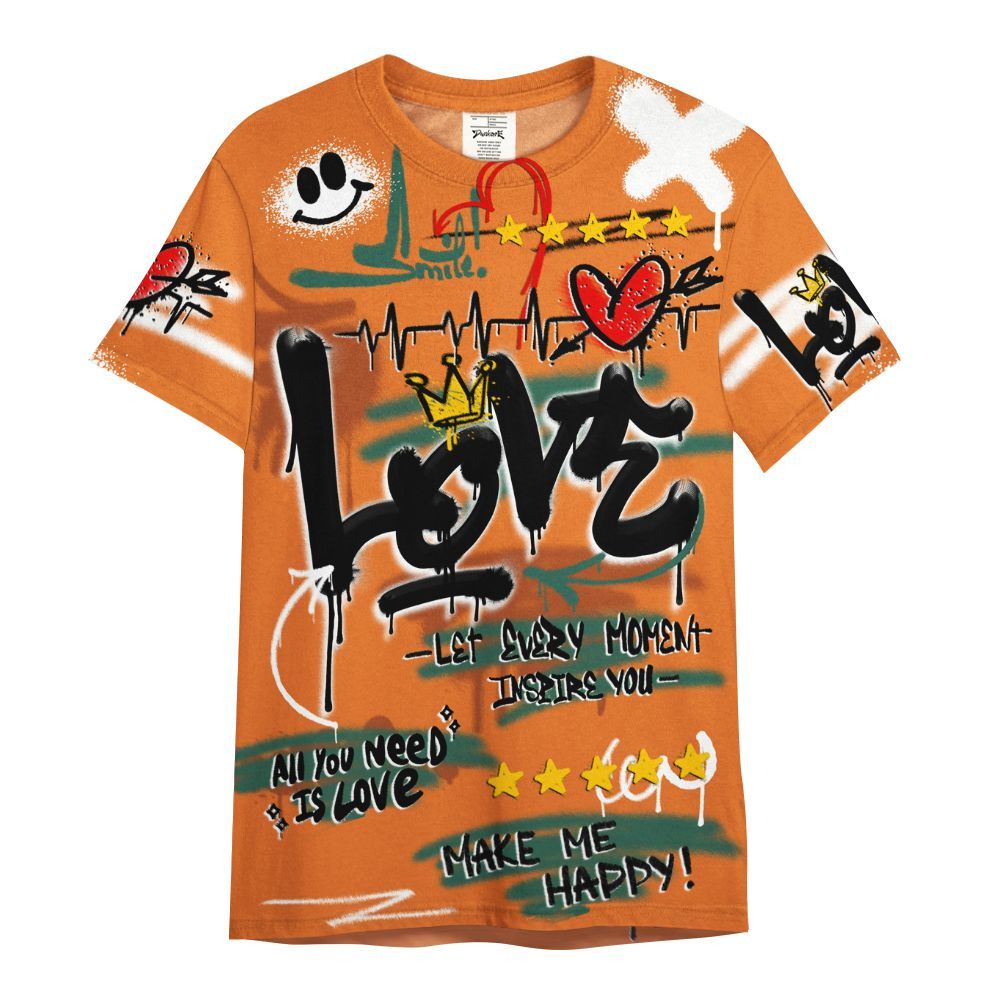 Shirt To Match Dunk Low Ceramic - Happy Love Beats Graffiti Streetwear All Over Print