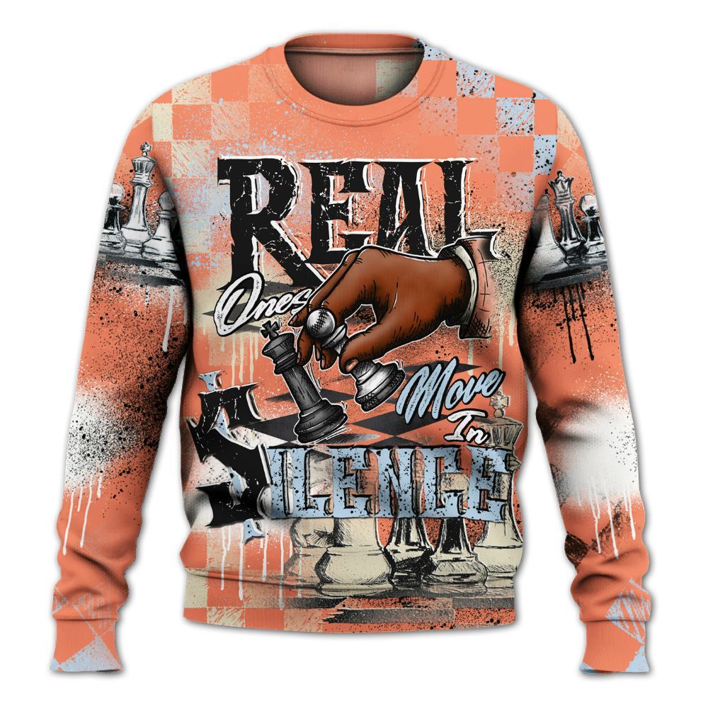 Sweatshirt To Match DJ Khaled Crimson Bliss 5s - Chess Move In Silence All Over Print